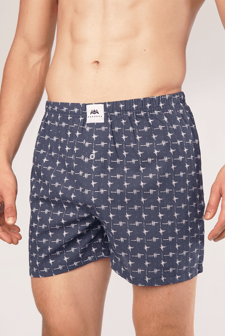 Glint Woven Boxer Shorts-MENDEEZ-Boxers