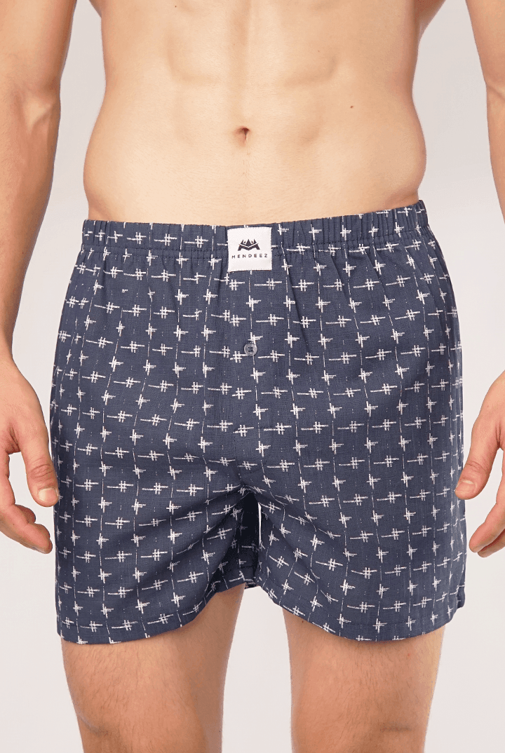 Glint Woven Boxer Shorts-MENDEEZ-Boxers