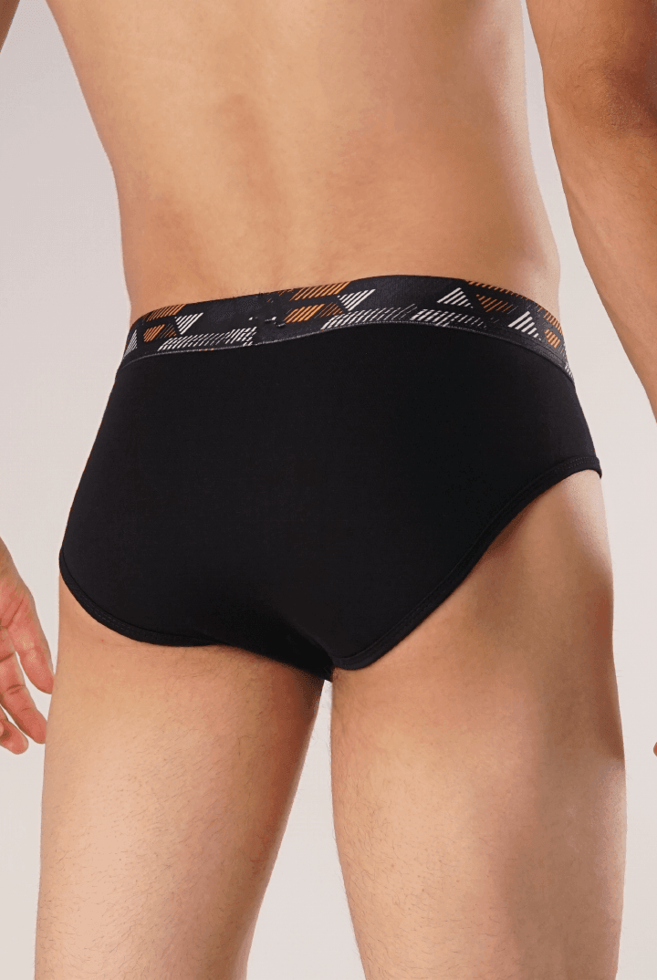 Graphic Triangle Briefs - Pack of 3-MENDEEZ-Brief