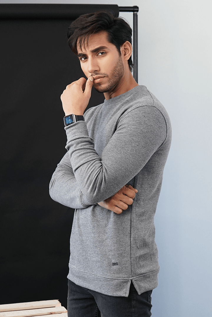 Gray Terry Sweatshirt - Mendeez PK