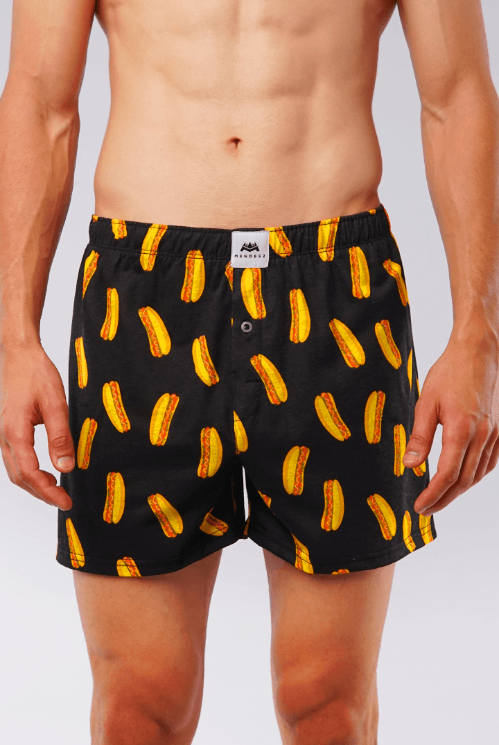 Hot Dog Boxer Shorts-MENDEEZ-Boxers