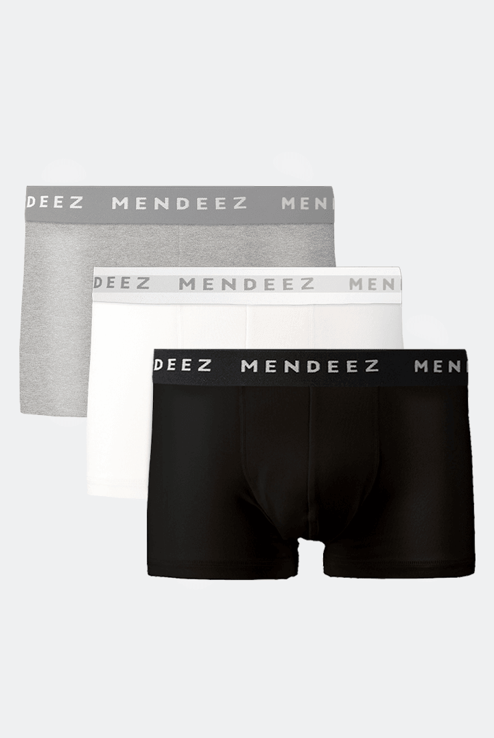Jacquard Boxer Trunks - Pack of 3-MENDEEZ-Trunks