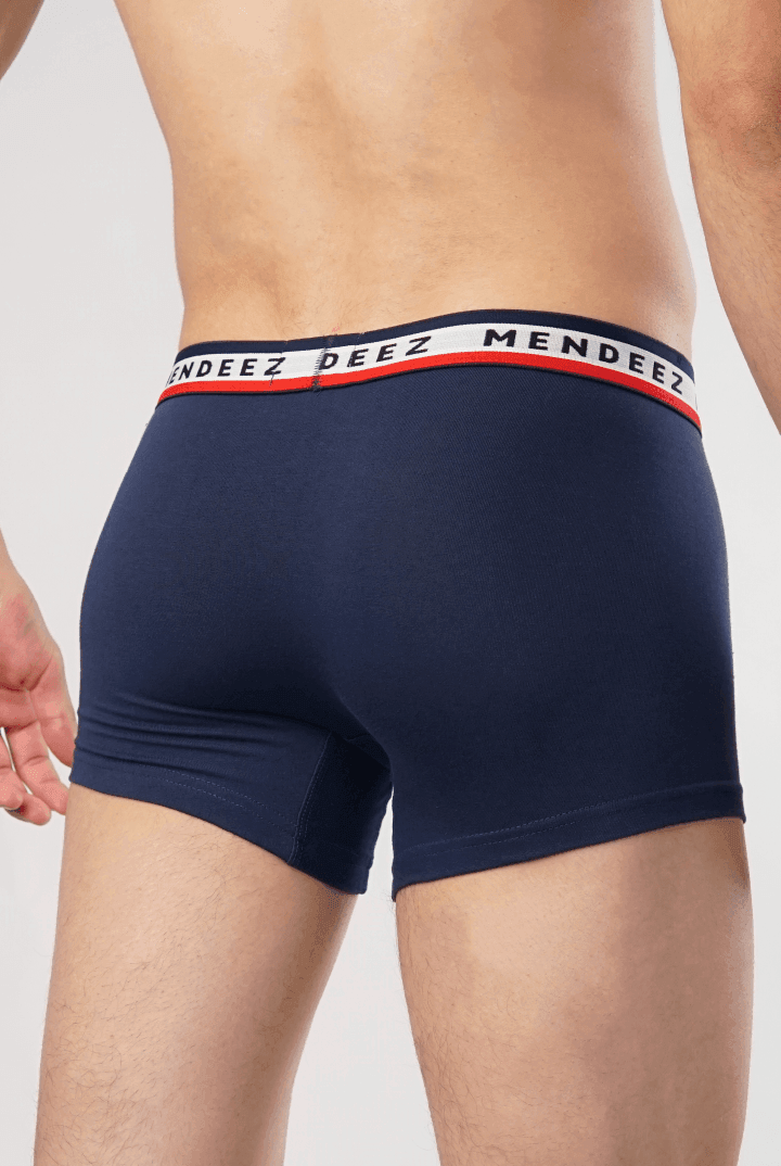 Jacquard Stripy Boxer Trunks - Pack of 3-MENDEEZ-Trunks