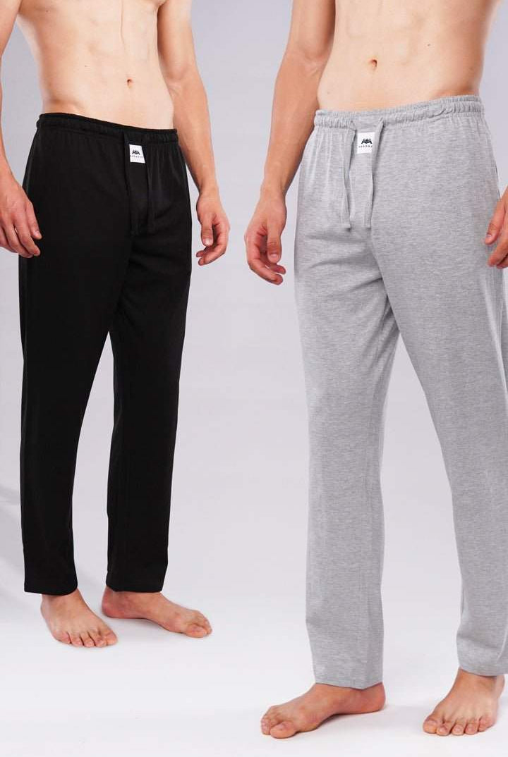 Jersey Pajama - Pack of 2 Black and heather grey-MENDEEZ-Pajama
