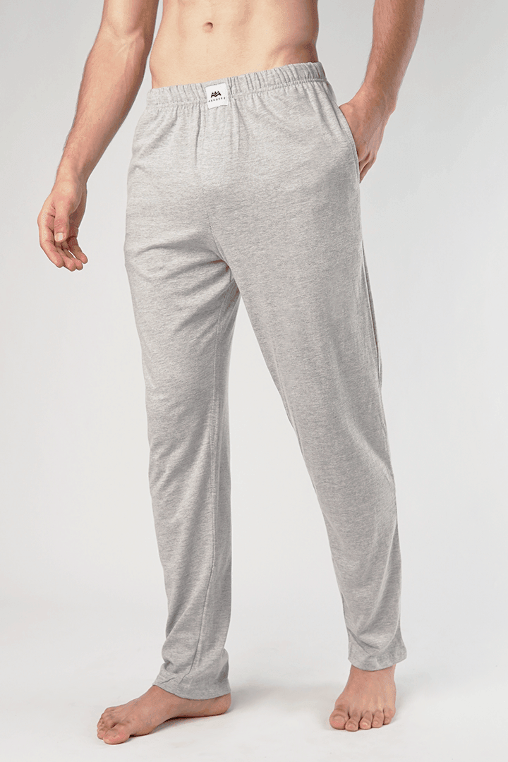 Shop Jersey Pajama Pants Heather Grey Online Mendeez PK