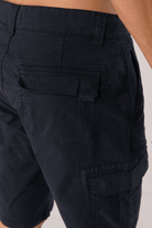 Lunar Blue Cargo Shorts-MENDEEZ-Shorts
