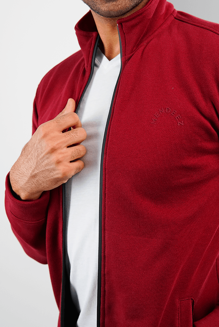 Maroon Terry Jacket - Mendeez PK