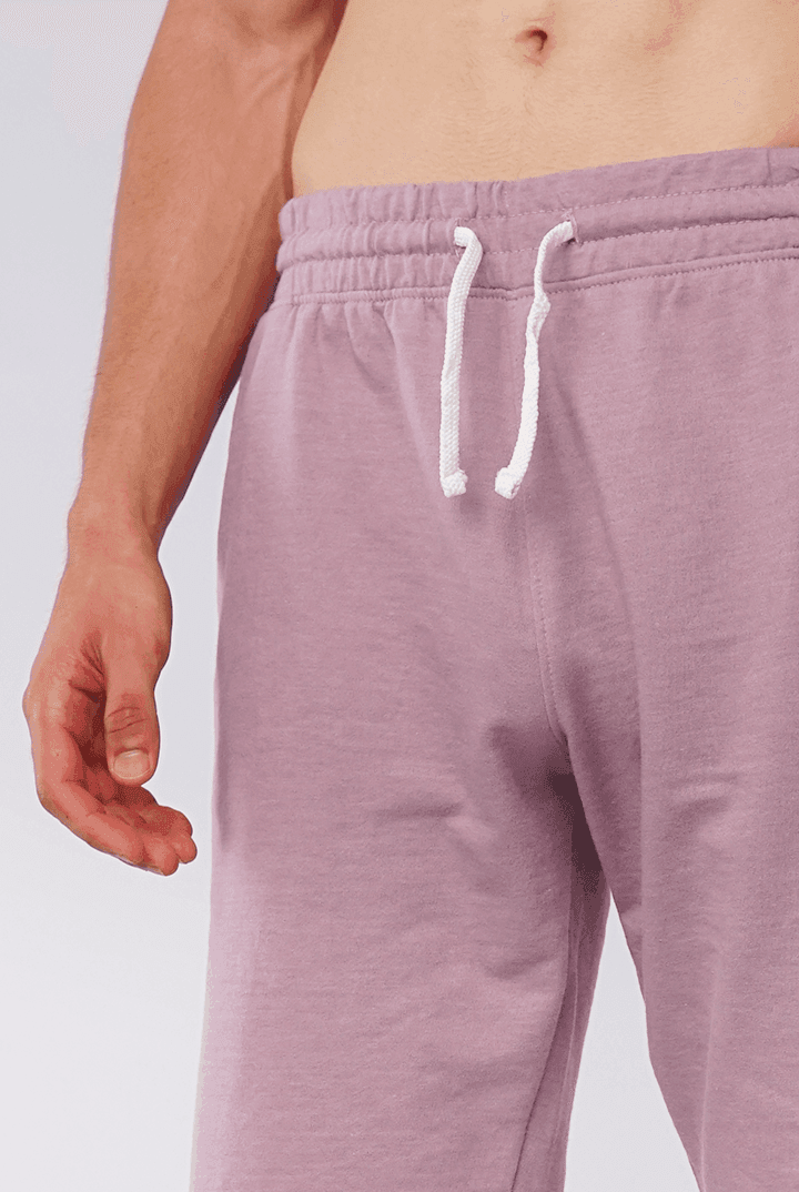 Mauve Terry Casual Shorts-MENDEEZ-Shorts