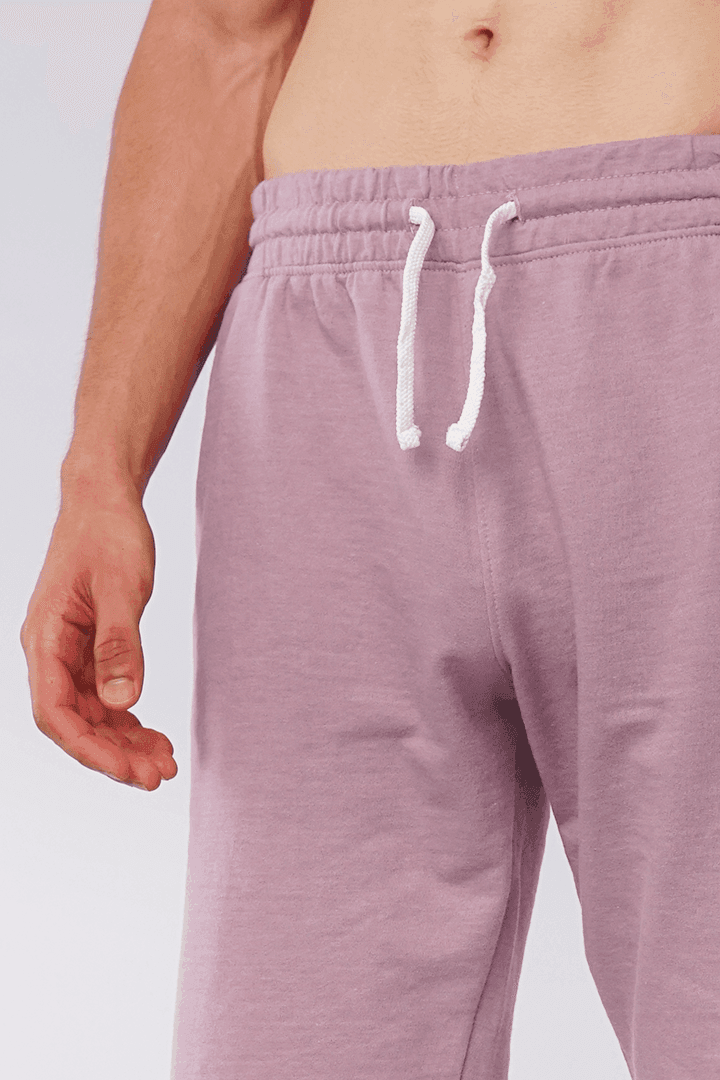 Mauve Terry Casual Shorts-MENDEEZ-Shorts