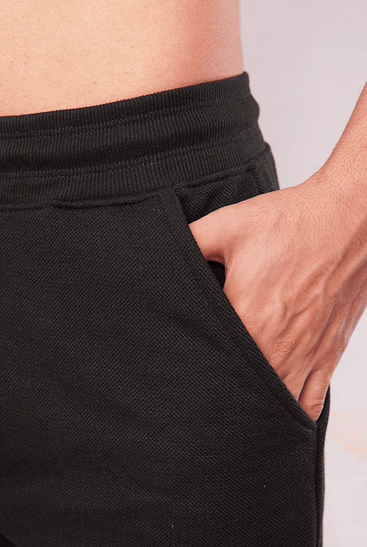 Obsidian Pique Terry Jogger Pants-MENDEEZ-Jogger Pants