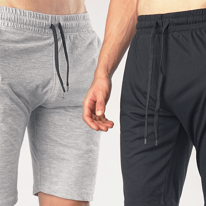 Pack of 2 Shorts - Grey & Black - Mendeez PK