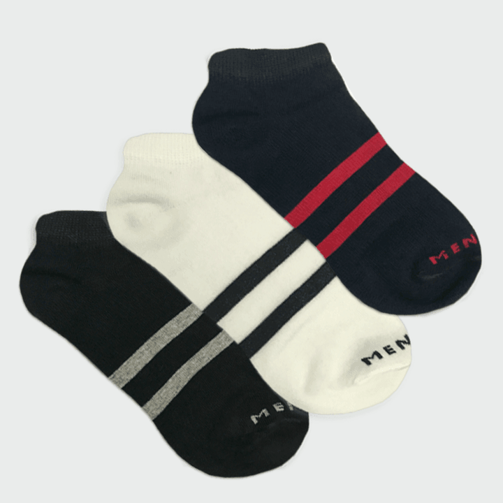 Racers Ankle Socks - Pack of 3-MENDEEZ-Socks