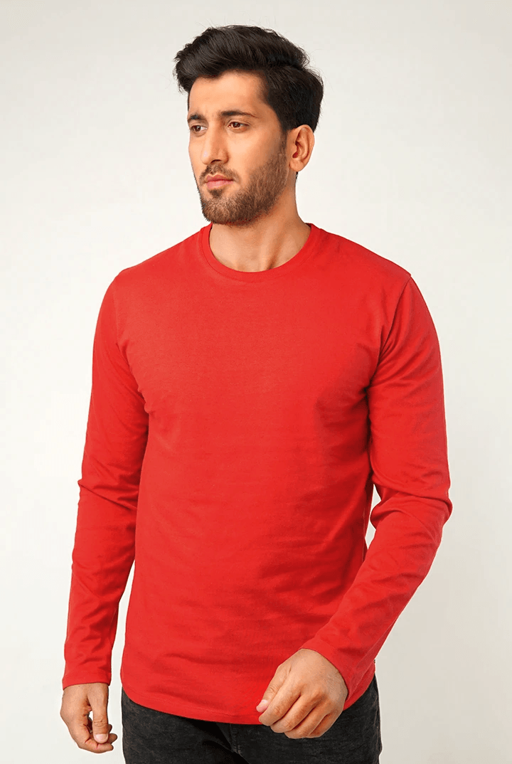Red Full Sleeve T-Shirt - Mendeez PK