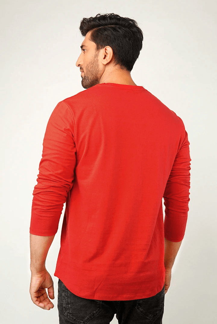 Red Full Sleeve T-Shirt - Mendeez PK