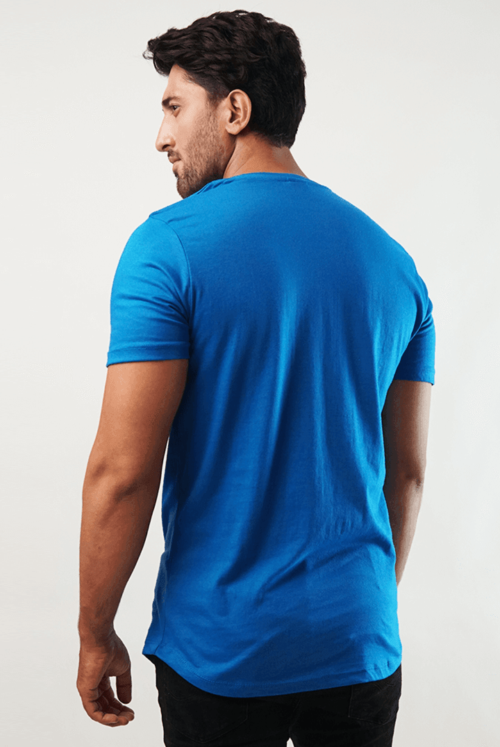 Royal V-Neck Shirt - Royal Blue-MENDEEZ-T-Shirts