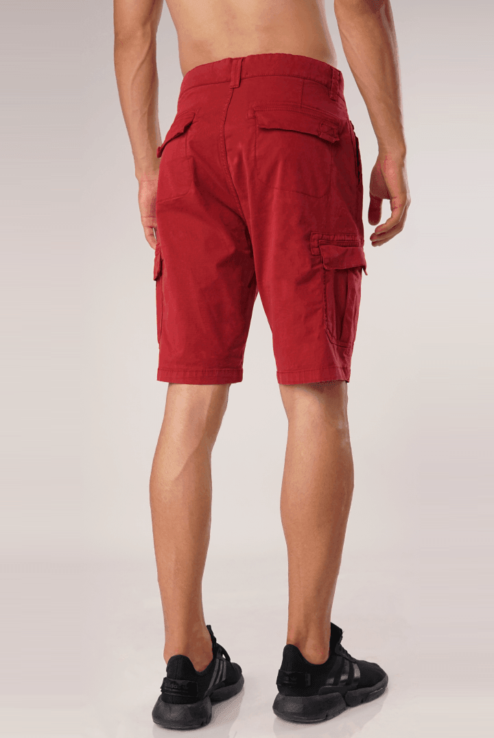 Scarlet Cargo Shorts-MENDEEZ-Shorts