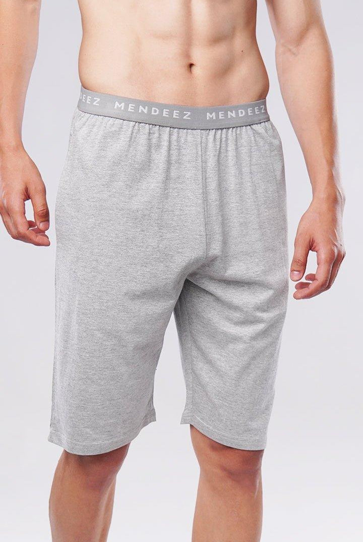 Snugger Shorts - Heather Grey-MENDEEZ-Shorts