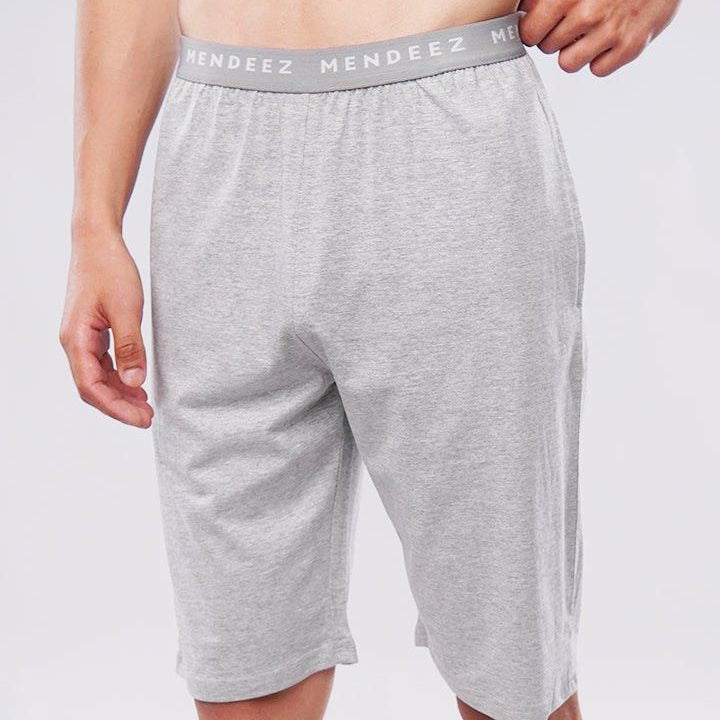 Snugger Shorts - Heather Grey-MENDEEZ-Shorts