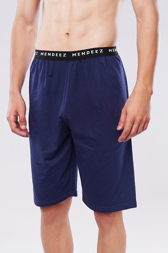 Snugger Shorts - Navy Blue-MENDEEZ-Shorts