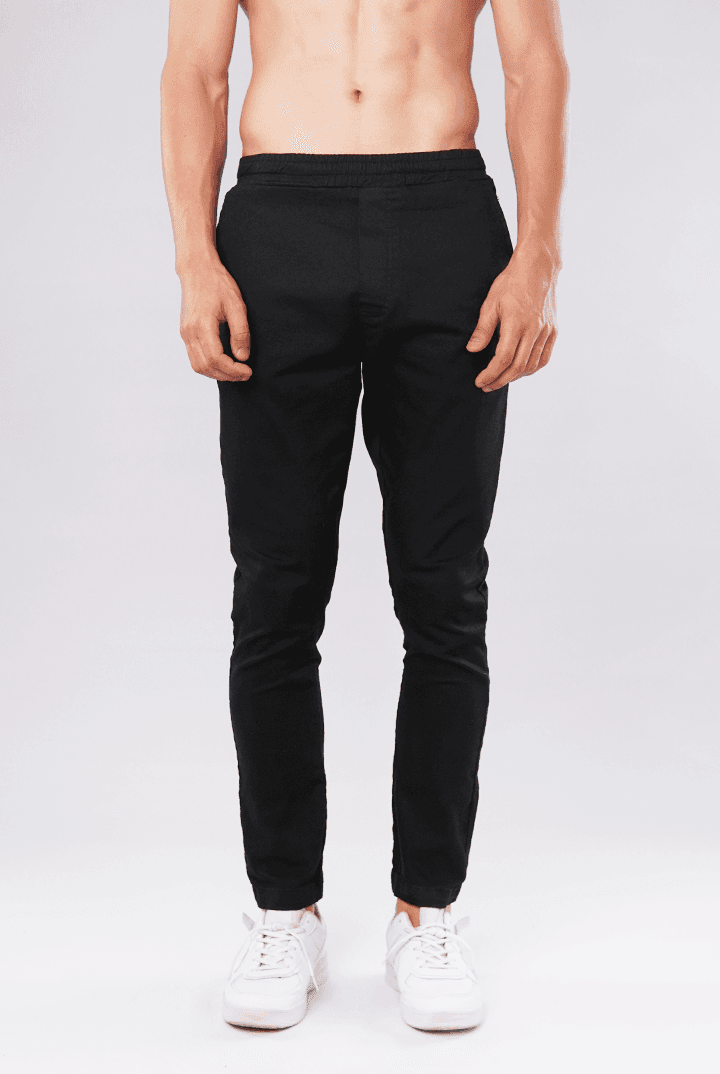 Soot Black All Day Pants-MENDEEZ-Jogger Pants