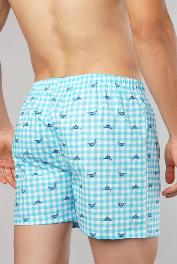 Swordfish Woven Boxer Shorts-MENDEEZ-Boxers