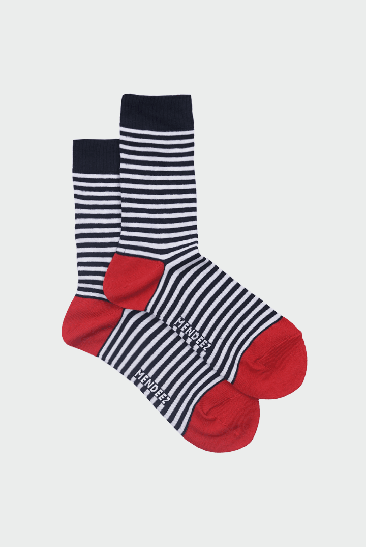The Strippy Crew Socks-MENDEEZ-Socks