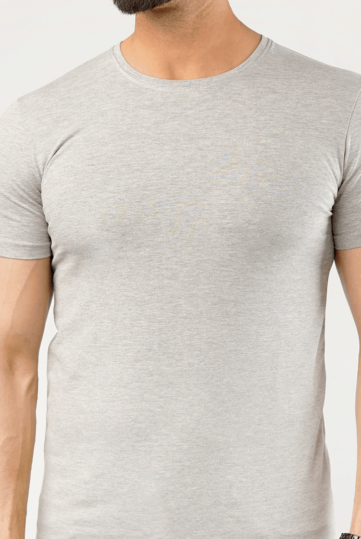Undershirt Cotton Lycra -(Heather Grey)-MENDEEZ-Undershirt