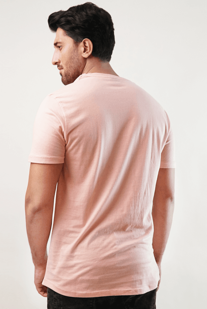 Xylo V-Neck Shirt - Pink-MENDEEZ-T-Shirts