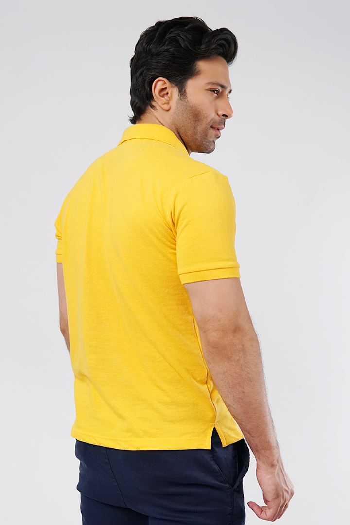 Cadmium Yellow Polo T-Shirt - Mendeez PK