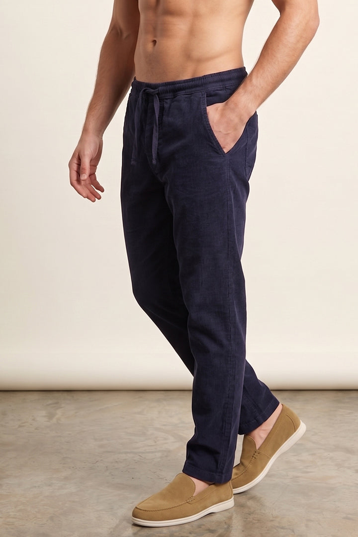 Jogger Pants - Navy Blue-2-MENDEEZ