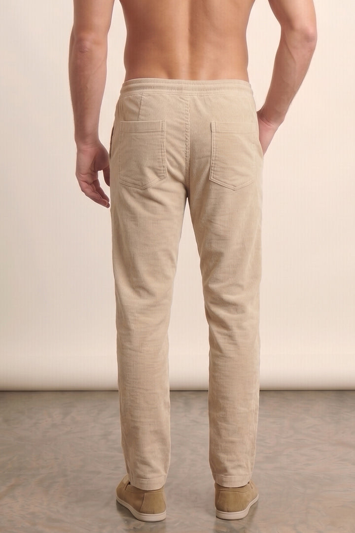 Jogger Pants - Beige-4-MENDEEZ