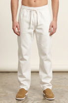 Jogger Pants - White-3-MENDEEZ