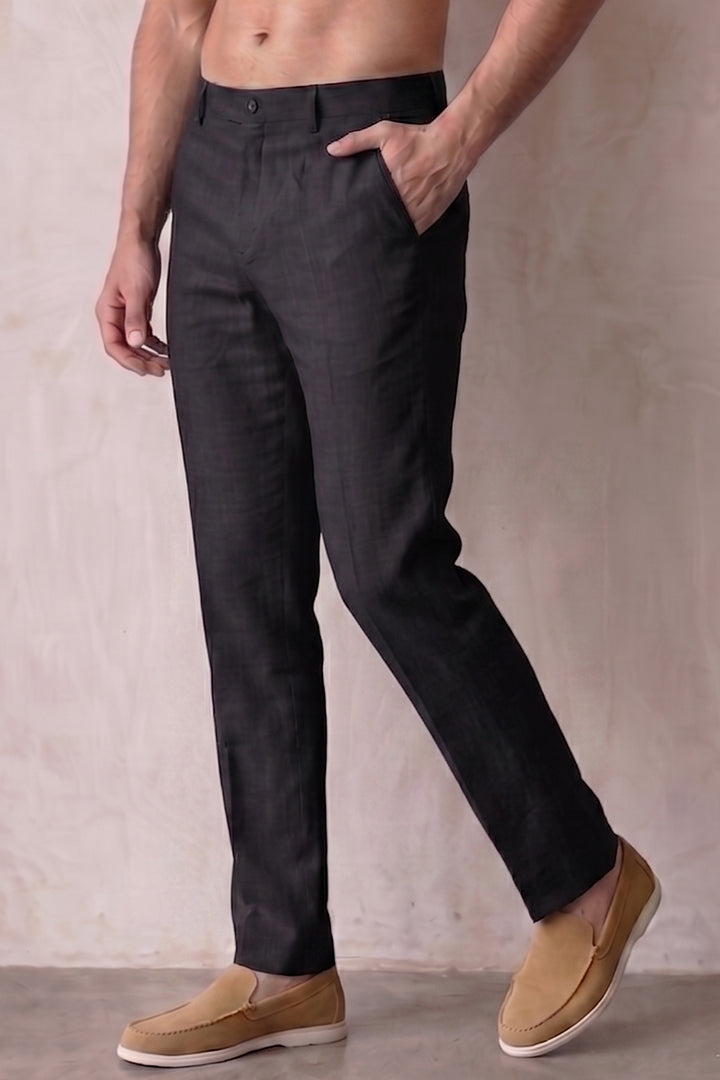Linen Pants - Black-2-MENDEEZ