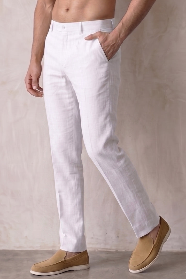 Linen Pants - WHITE-2-MENDEEZ