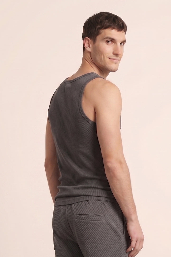 Tank Top - Charcoal-2-MENDEEZ