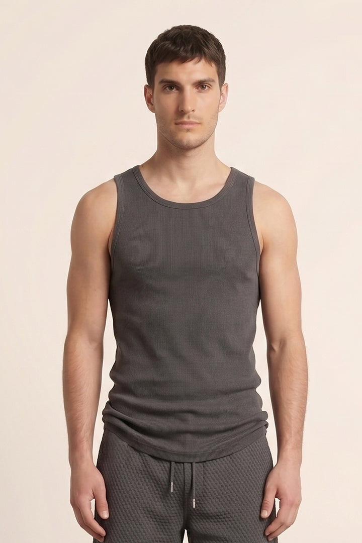 Tank Top - Charcoal-4-MENDEEZ