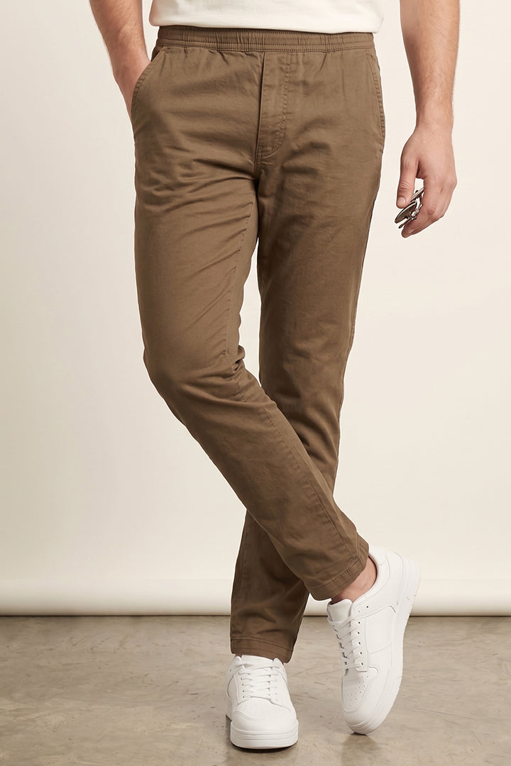 All Day Pants - Brown-1-MENDEEZ
