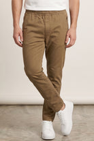 All Day Pants - Olive Brown-1-MENDEEZ