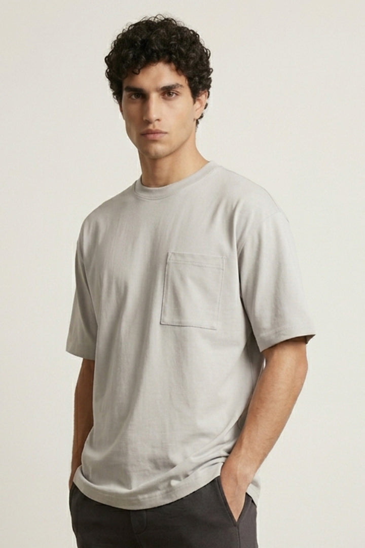 Grey Oversized T-Shirt-1-MENDEEZ