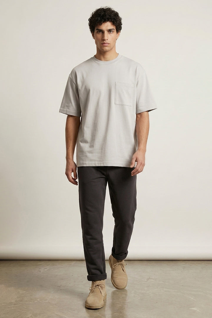 Grey Oversized T-Shirt-5-MENDEEZ