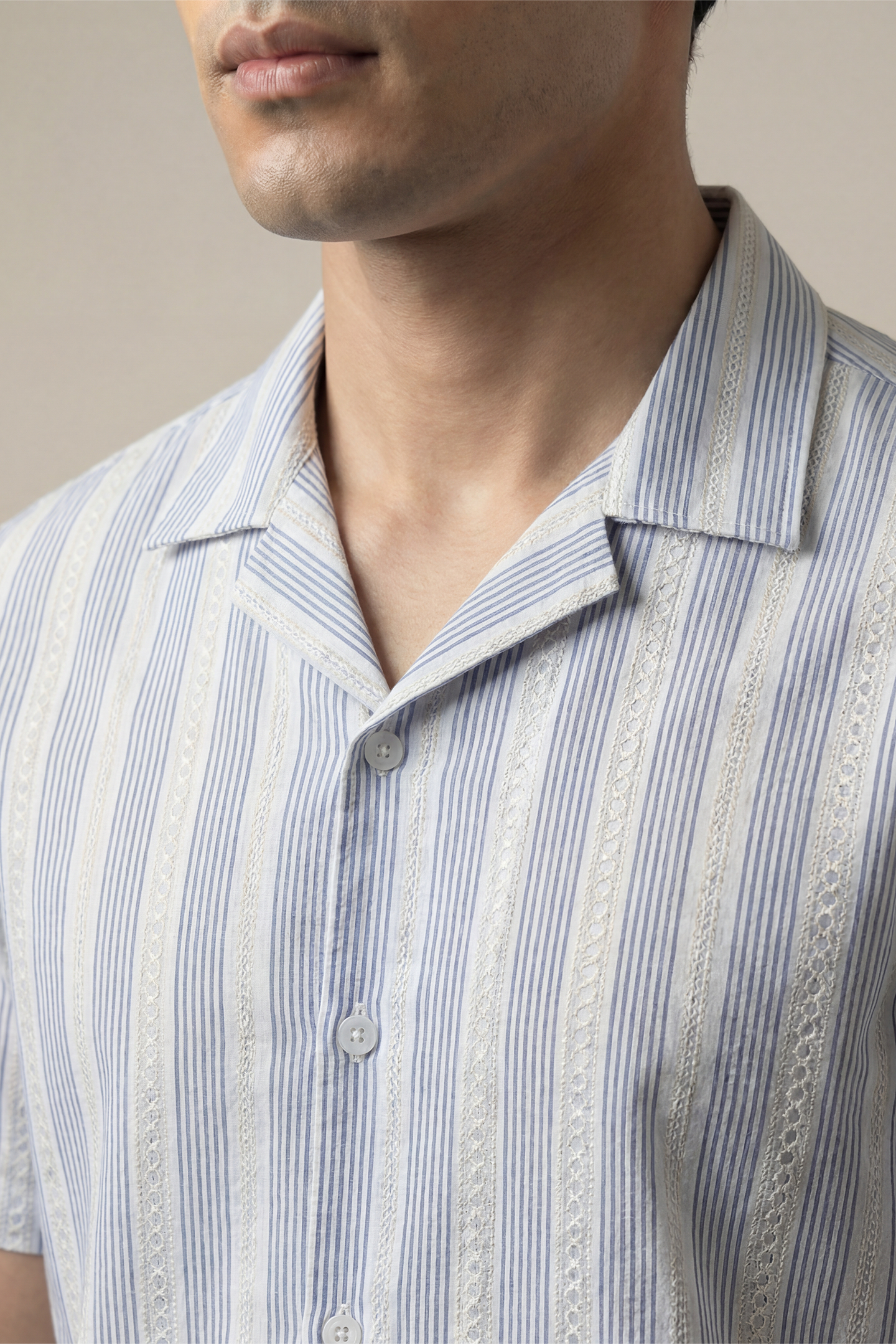 Cuban Shirt - Blue - Mendeez