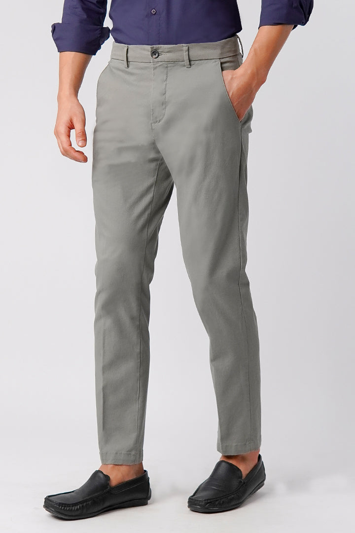Straight Fit Chinos - Sage Green - Mendeez
