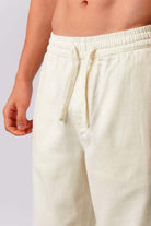 Straight Jogger Pants - Cream - Mendeez