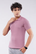 Johnny Collar Polo Shirt - Dusty Pink - Mendeez