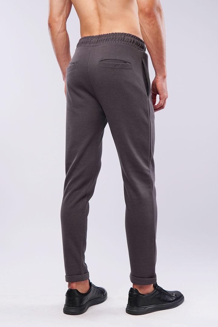 Tapered Terry Pants - Dark Grey - Mendeez