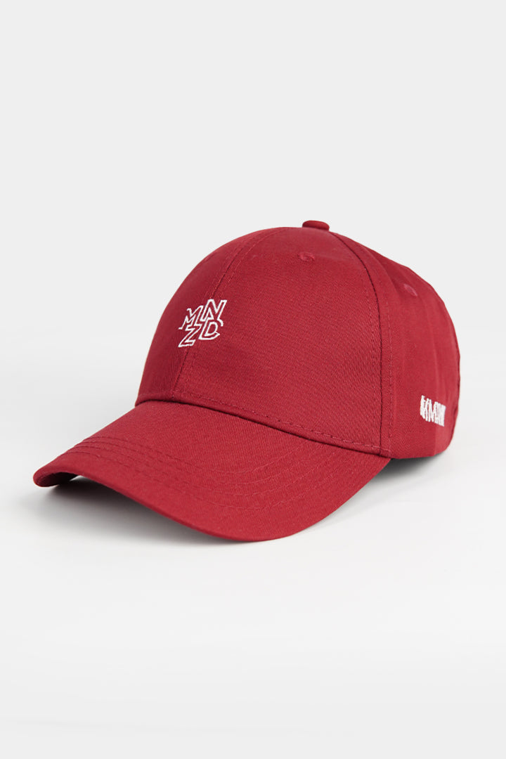 MNDZ Signature Embroidered Cap - Maroon - Mendeez