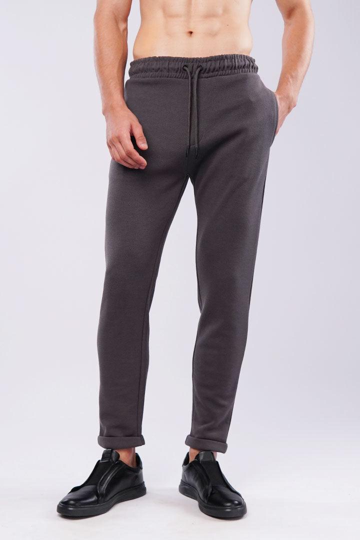 Tapered Terry Pants - Dark Grey - Mendeez