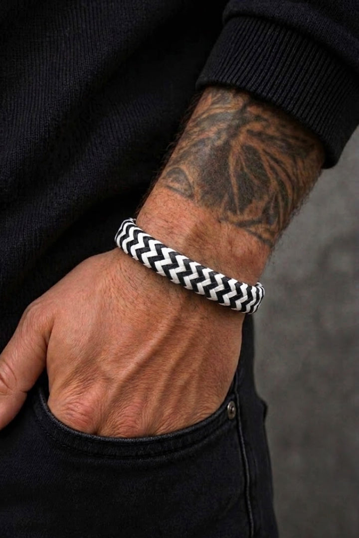 Monochrome Braided Bracelet - Mendeez