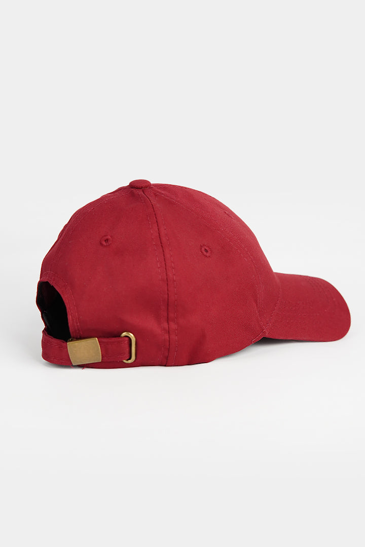 MNDZ Signature Embroidered Cap - Maroon - Mendeez