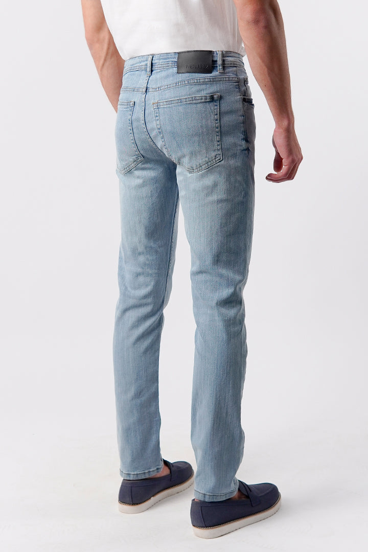Crop Fit Denim - Sky Blue - Mendeez